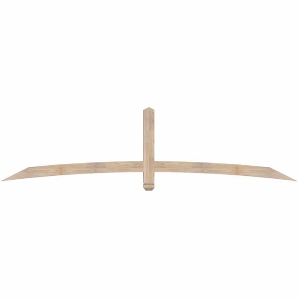 Ekena Millwork Bellingham Smooth Timber Gable Bracket, Douglas Fir, 96"W x 24"H x 3 1/2"D x 3 1/2"F, 6/12 Pitch GBW096X24X0404BEL00SDF - main